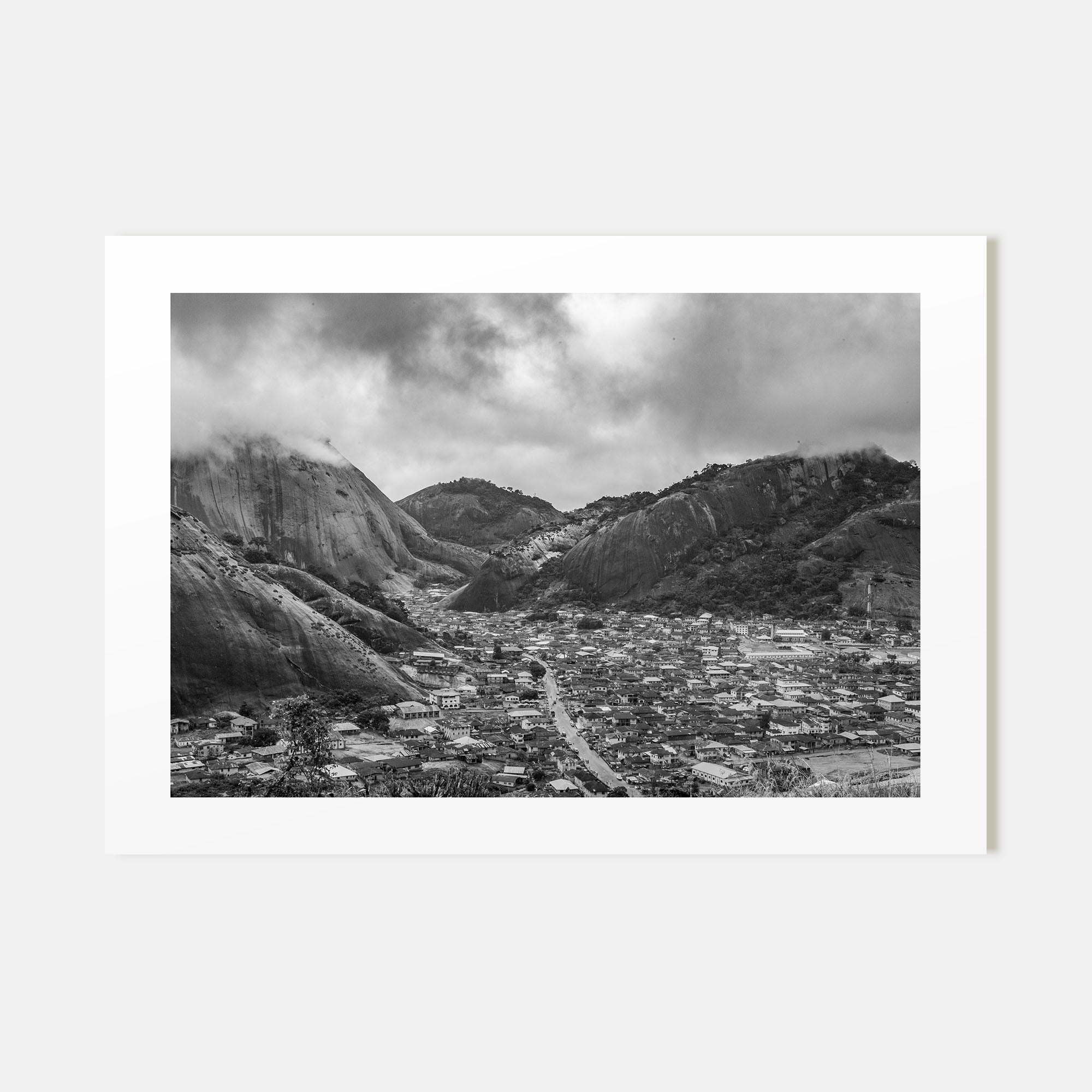Nigeria Landscape B&W Poster