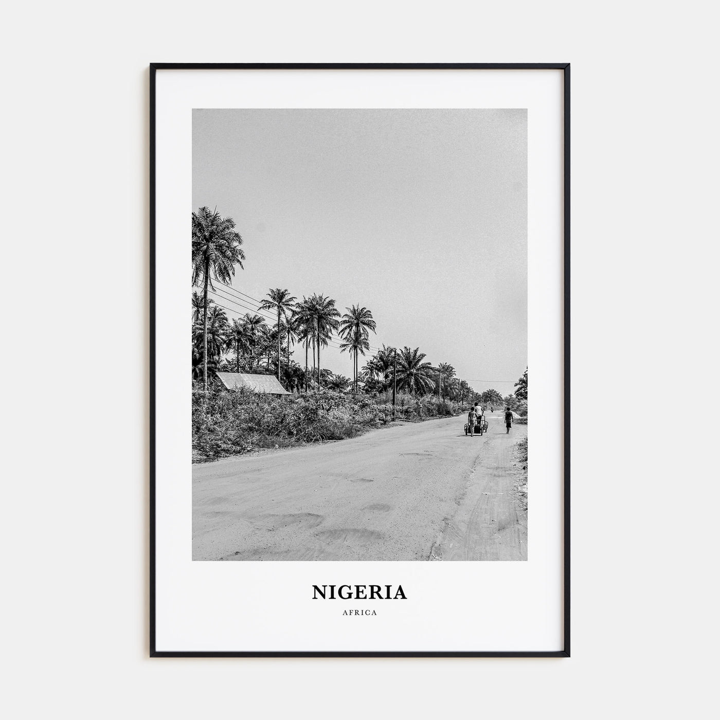 Nigeria Portrait B&W No 2 Poster