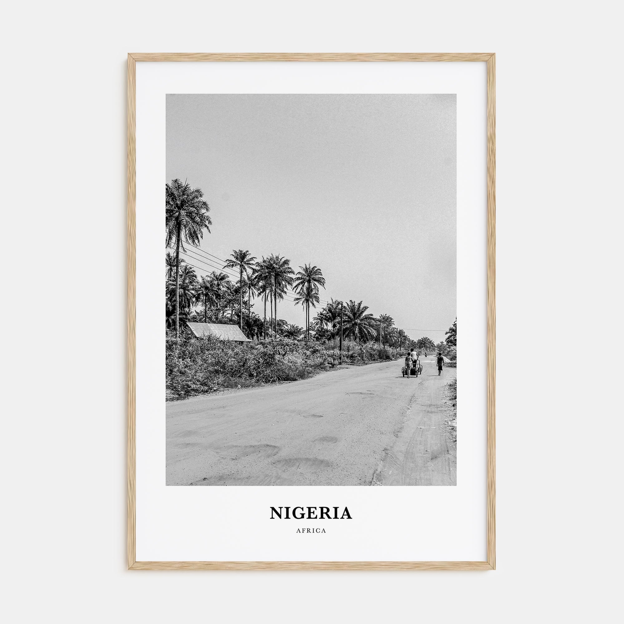 Nigeria Portrait B&W No 2 Poster
