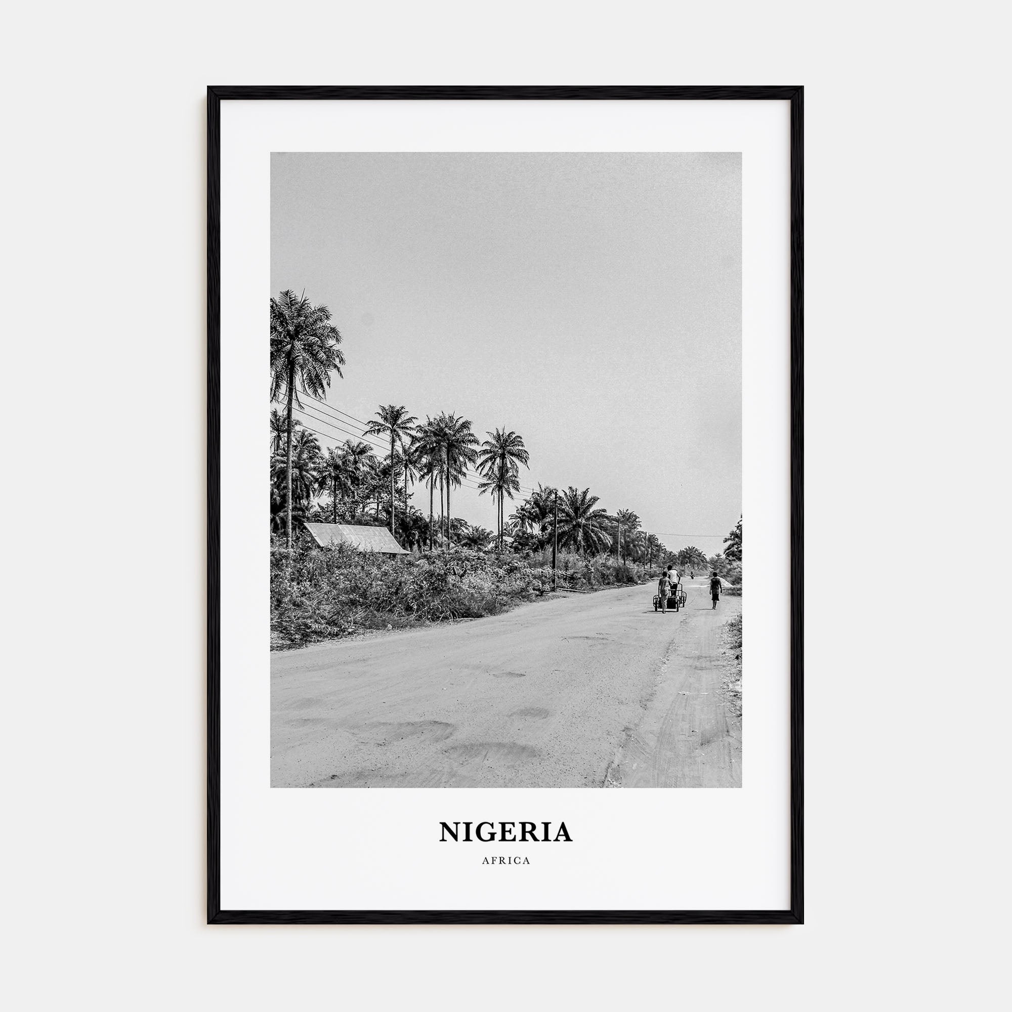 Nigeria Portrait B&W No 2 Poster