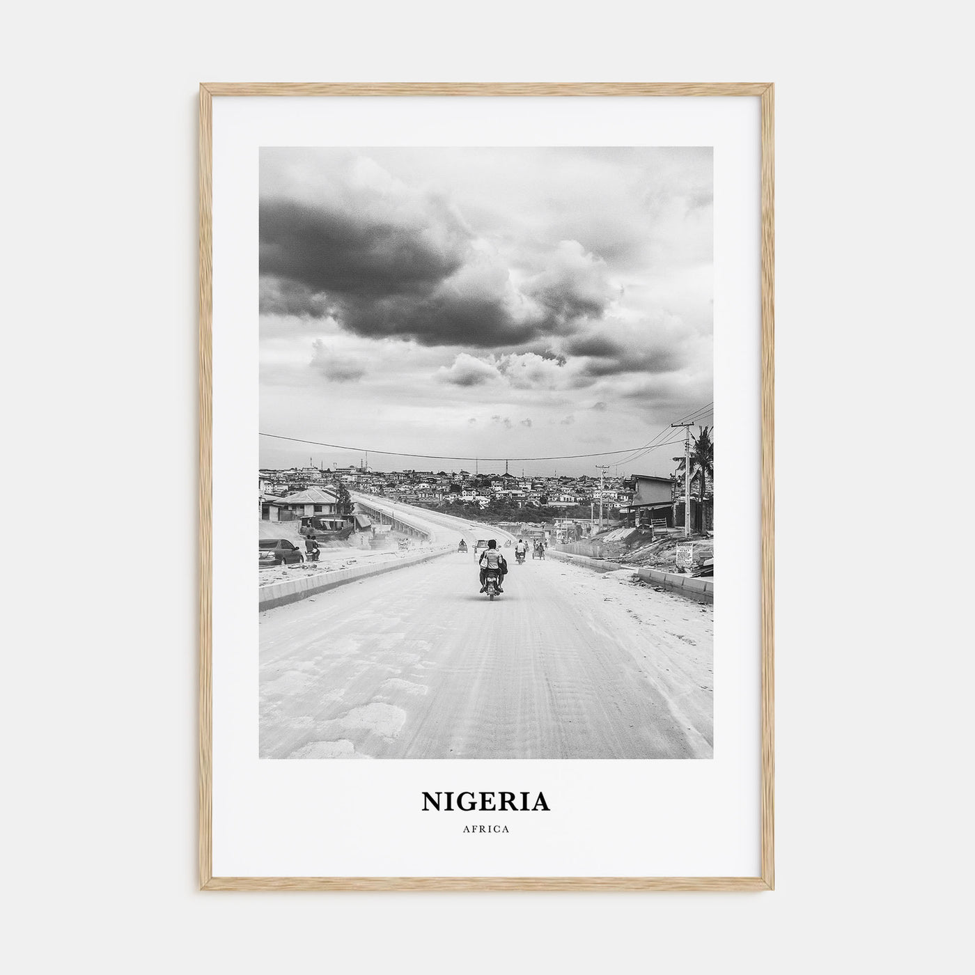 Nigeria Portrait B&W No 3 Poster