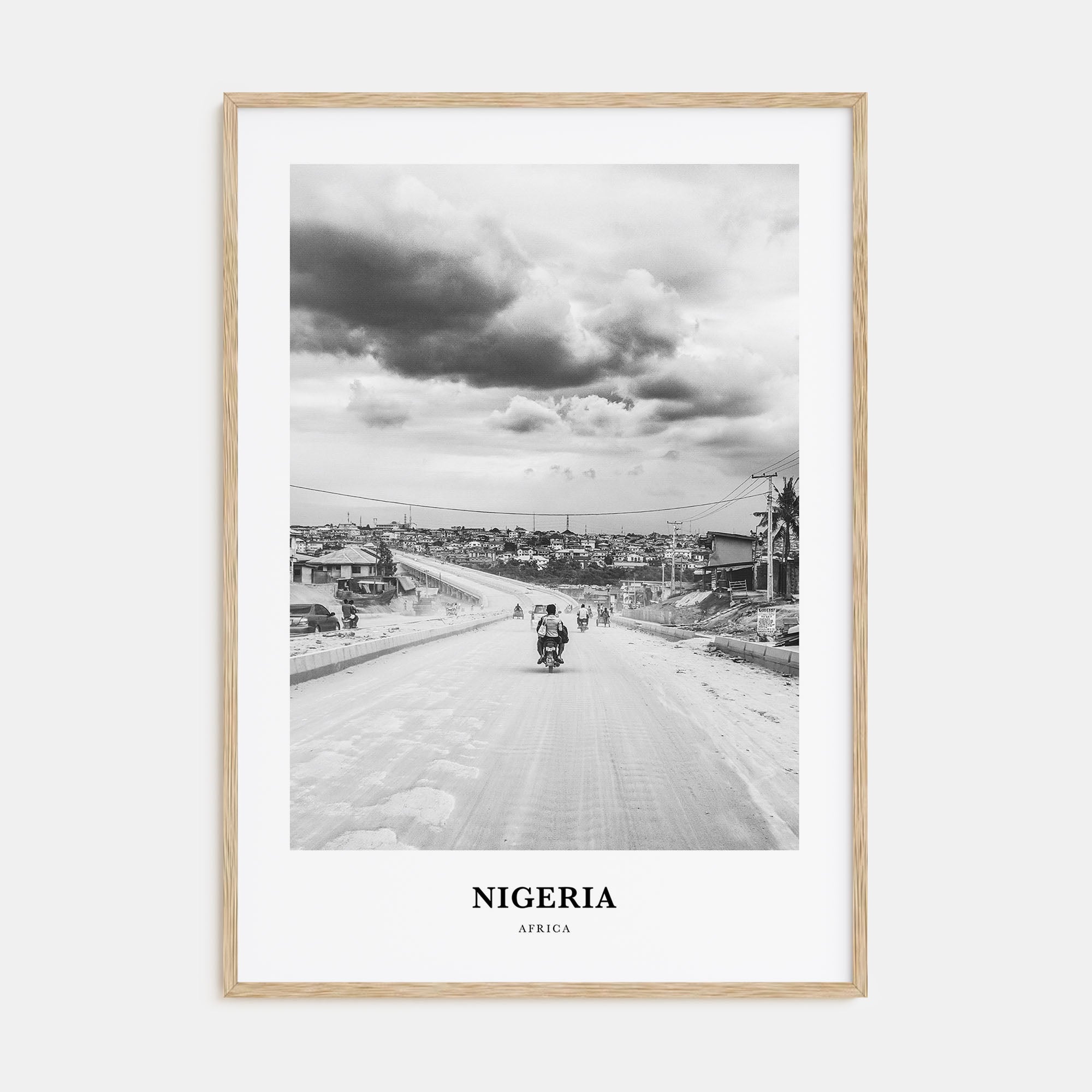 Nigeria Portrait B&W No 3 Poster