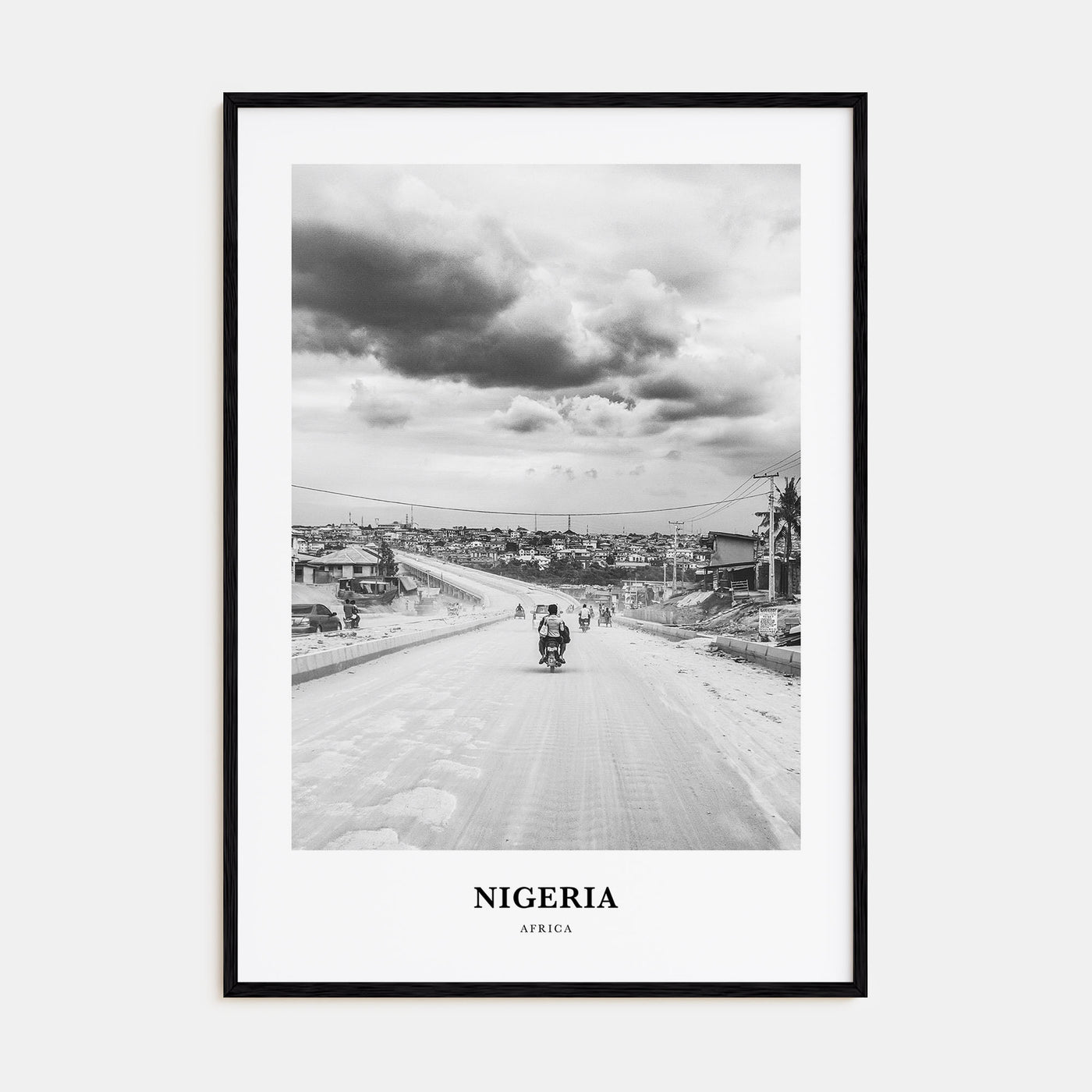 Nigeria Portrait B&W No 3 Poster