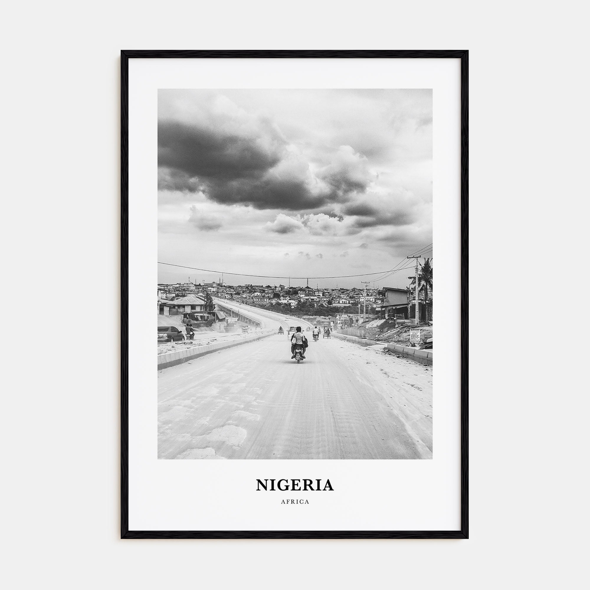 Nigeria Portrait B&W No 3 Poster
