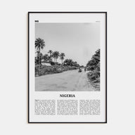 Nigeria Travel B&W No 1 Poster