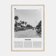 Nigeria Travel B&W No 1 Poster