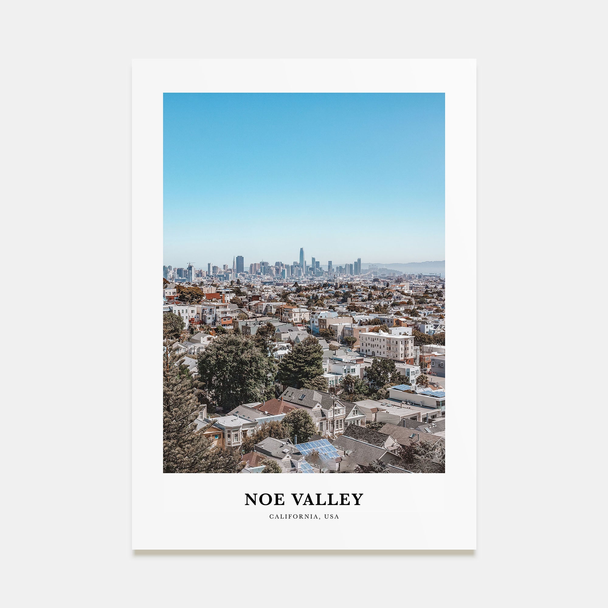 Noe Valley Portrait Color Poster
