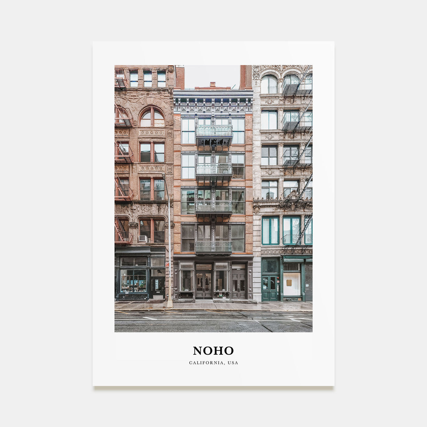 NoHo Portrait Color Poster