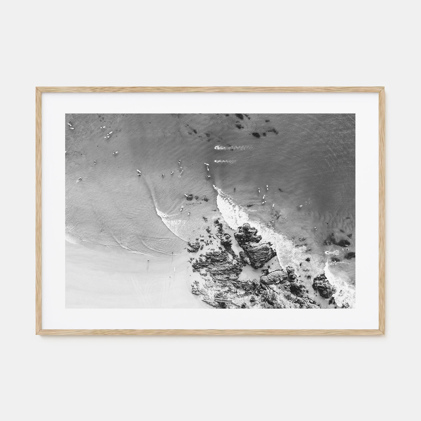 Noosa Heads Landscape B&W Poster