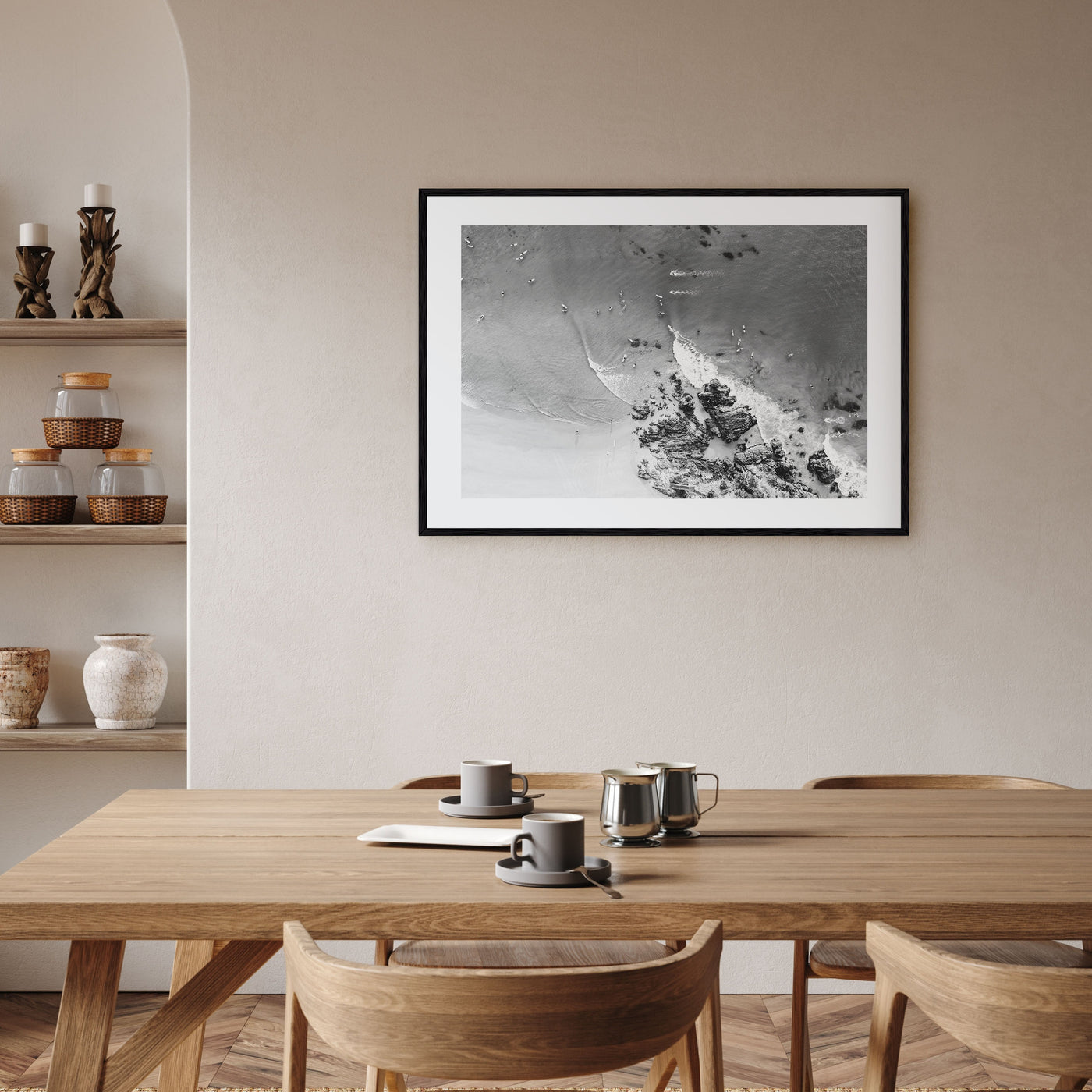 Noosa Heads Landscape B&W Poster