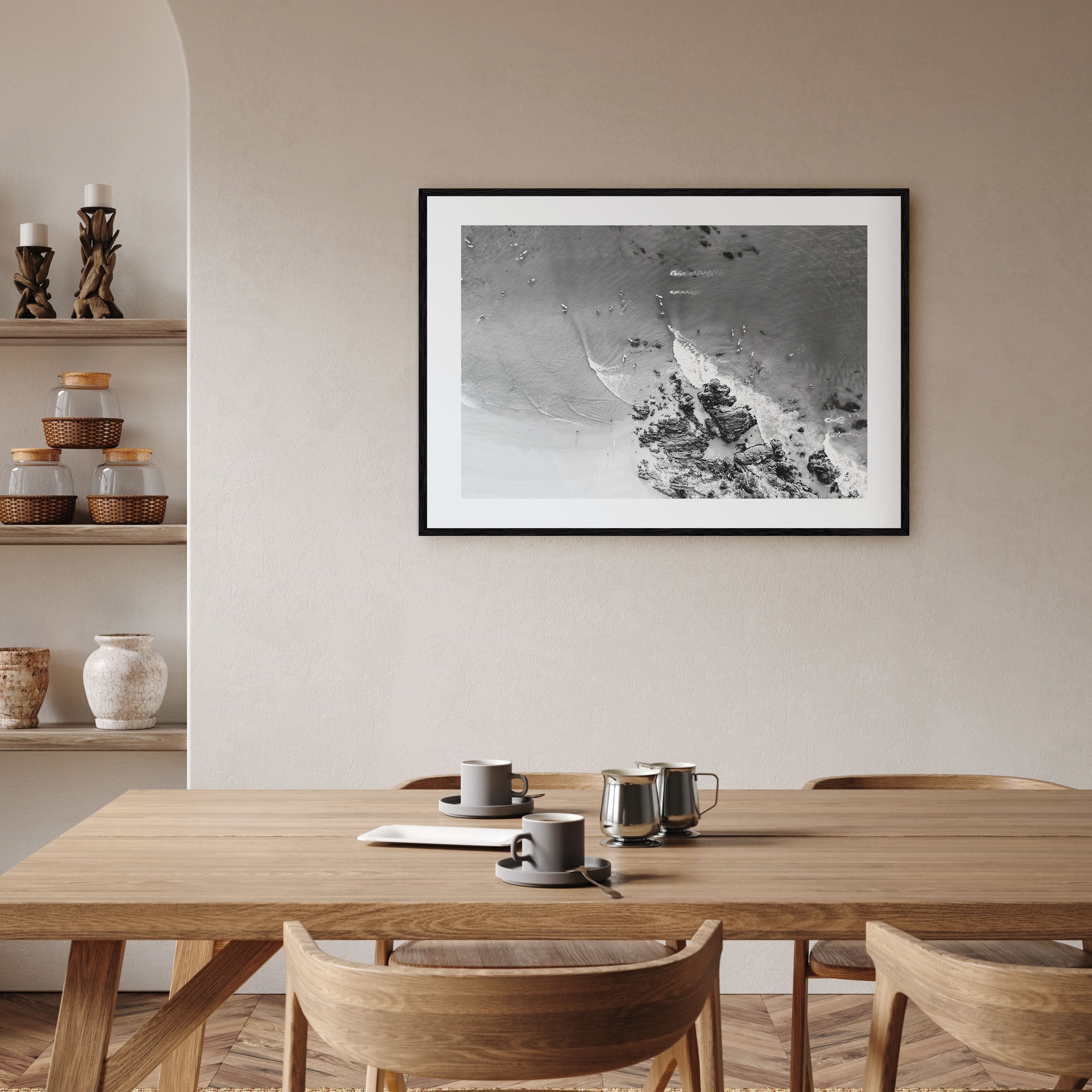 Noosa Heads Landscape B&W Poster
