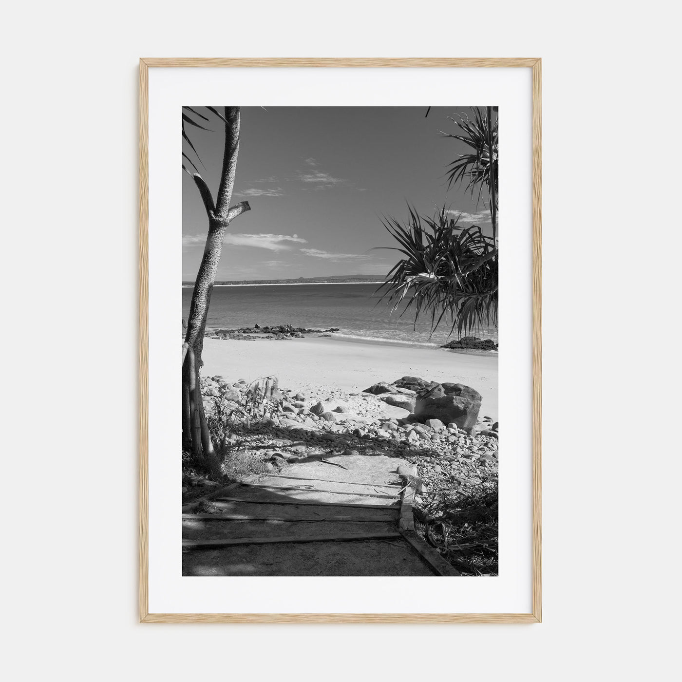 Noosa Heads Photo B&W Poster