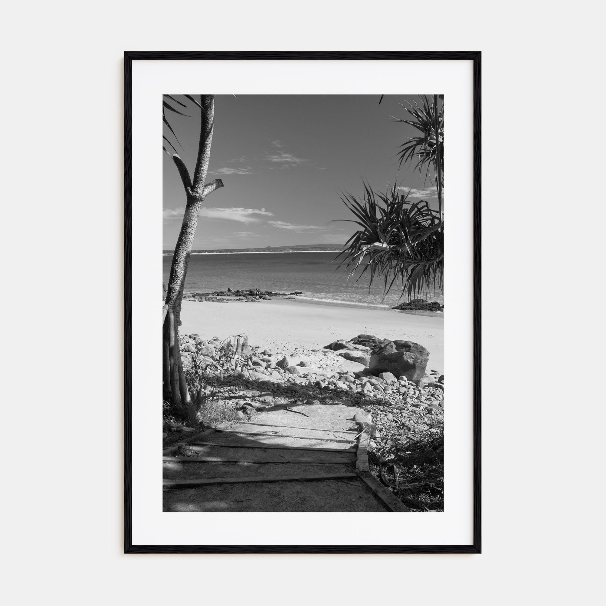 Noosa Heads Photo B&W Poster