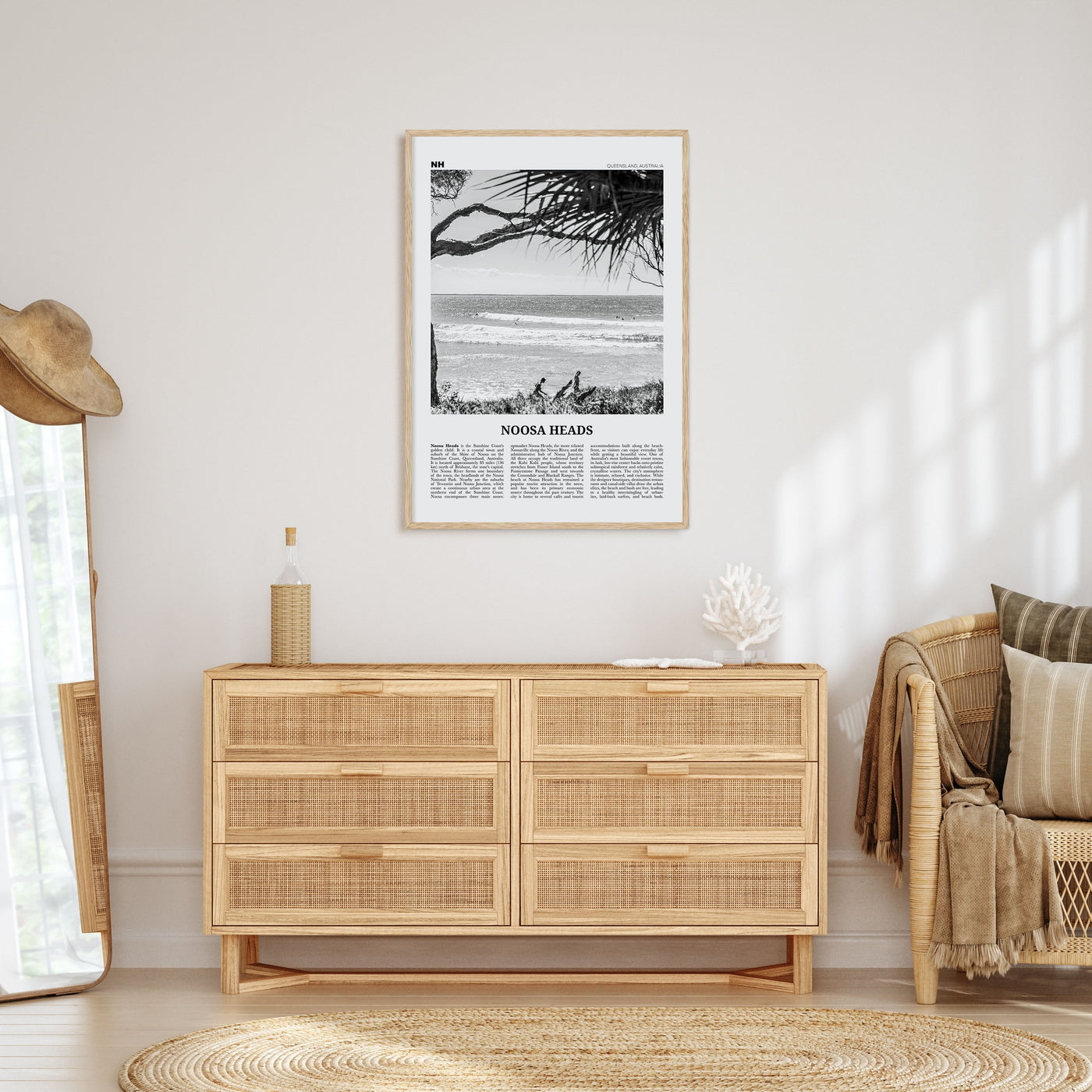 Noosa Heads Travel B&W No 1 Poster