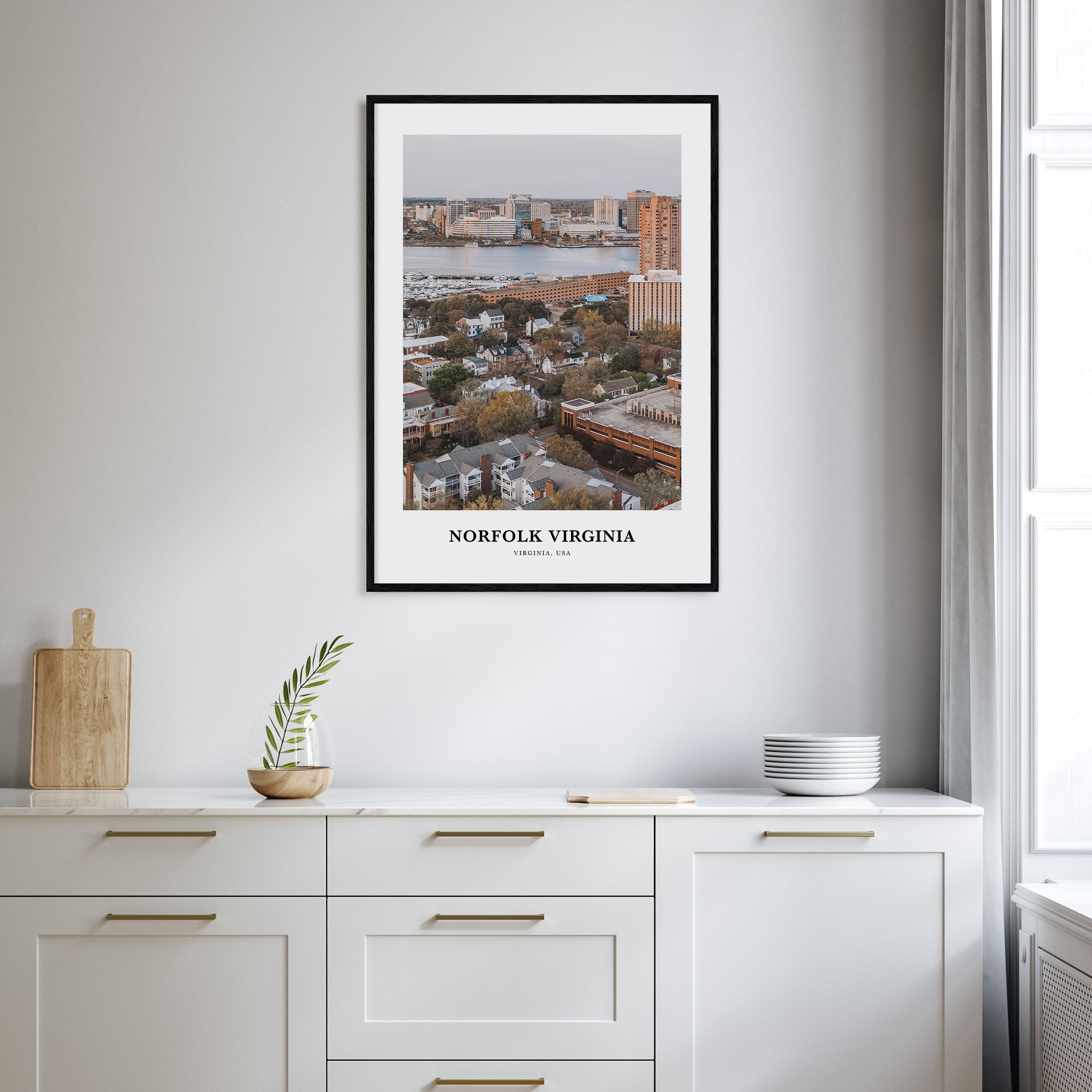 Norfolk, Virginia Portrait Color Poster