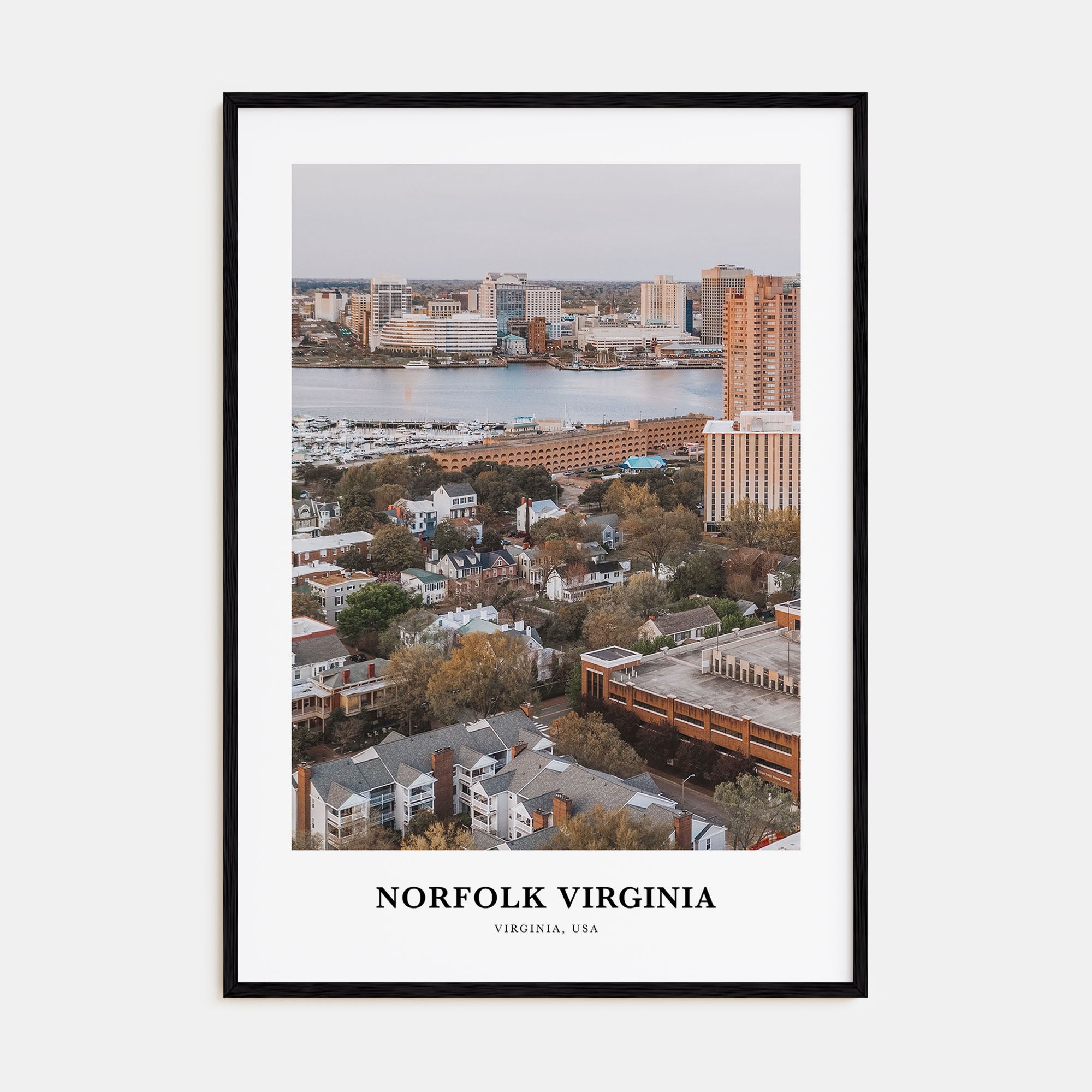 Norfolk, Virginia Portrait Color Poster