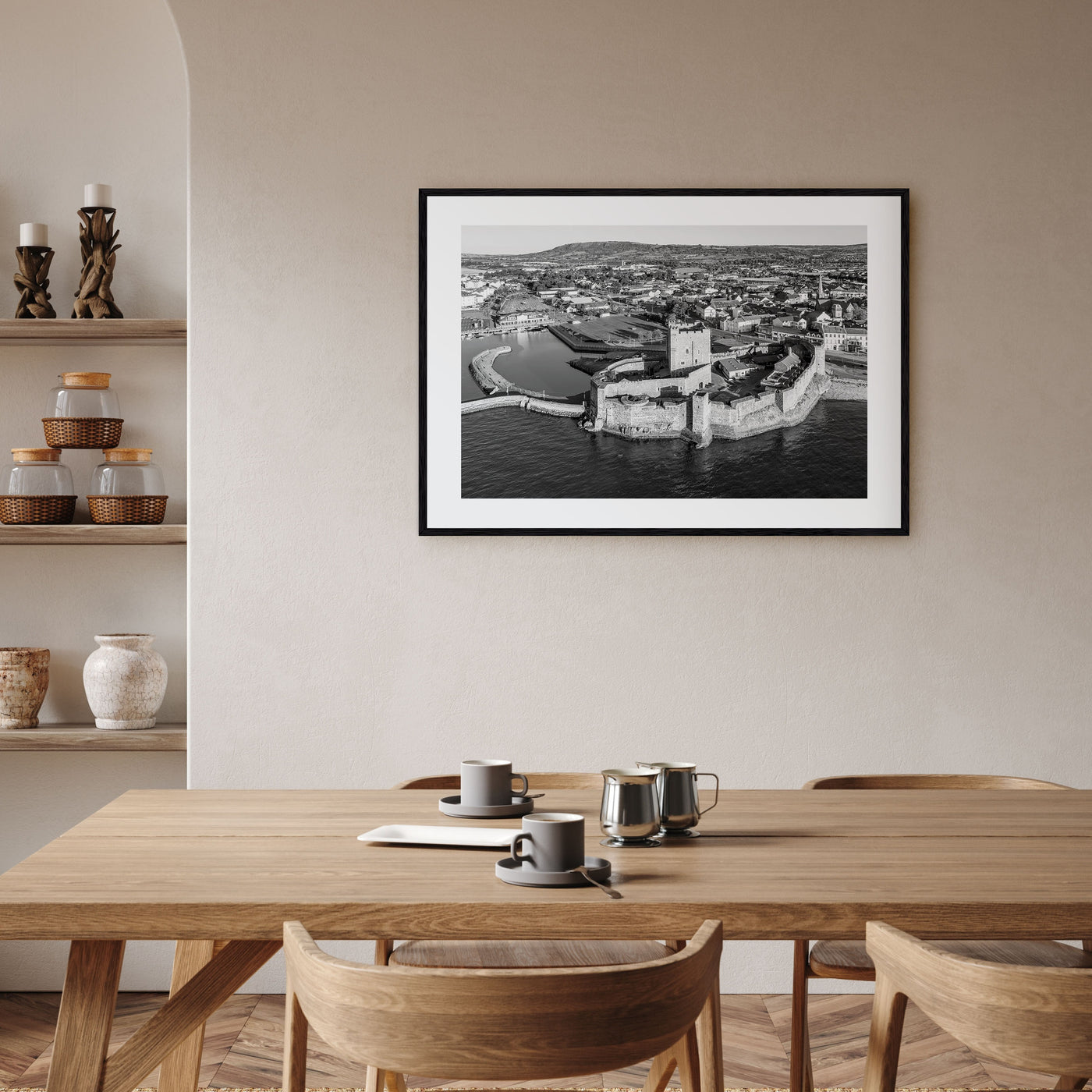 Norman Landscape B&W Poster