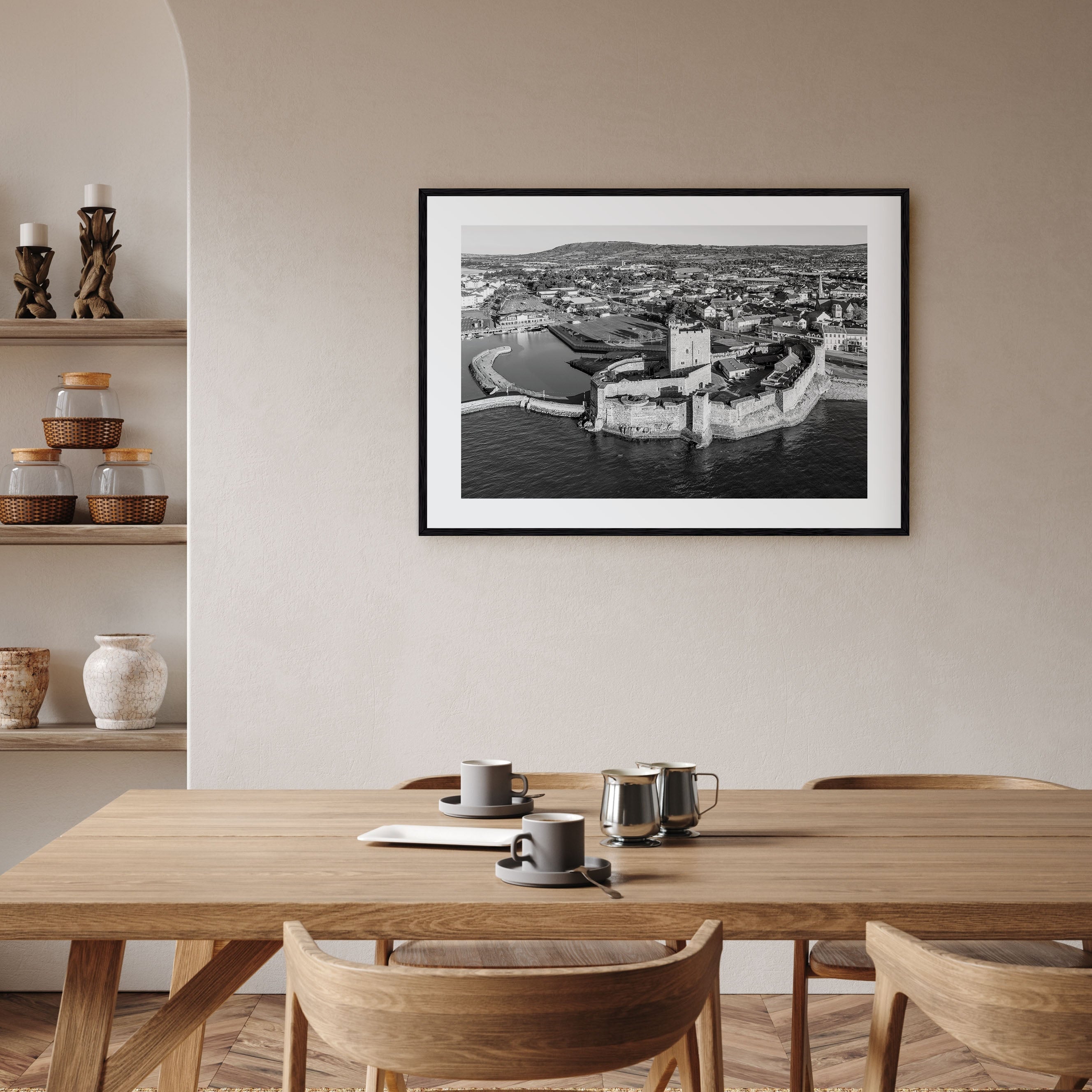 Norman Landscape B&W Poster