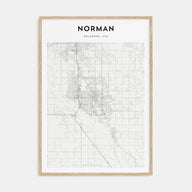 Norman Map Portrait Poster