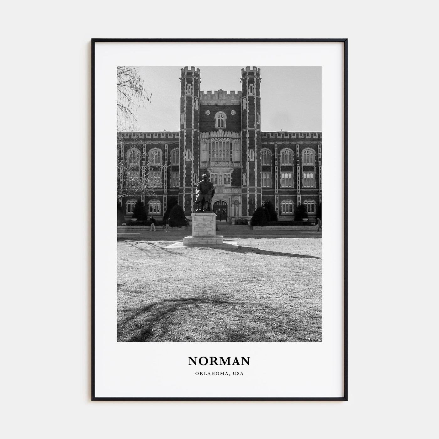 Norman Portrait B&W Poster
