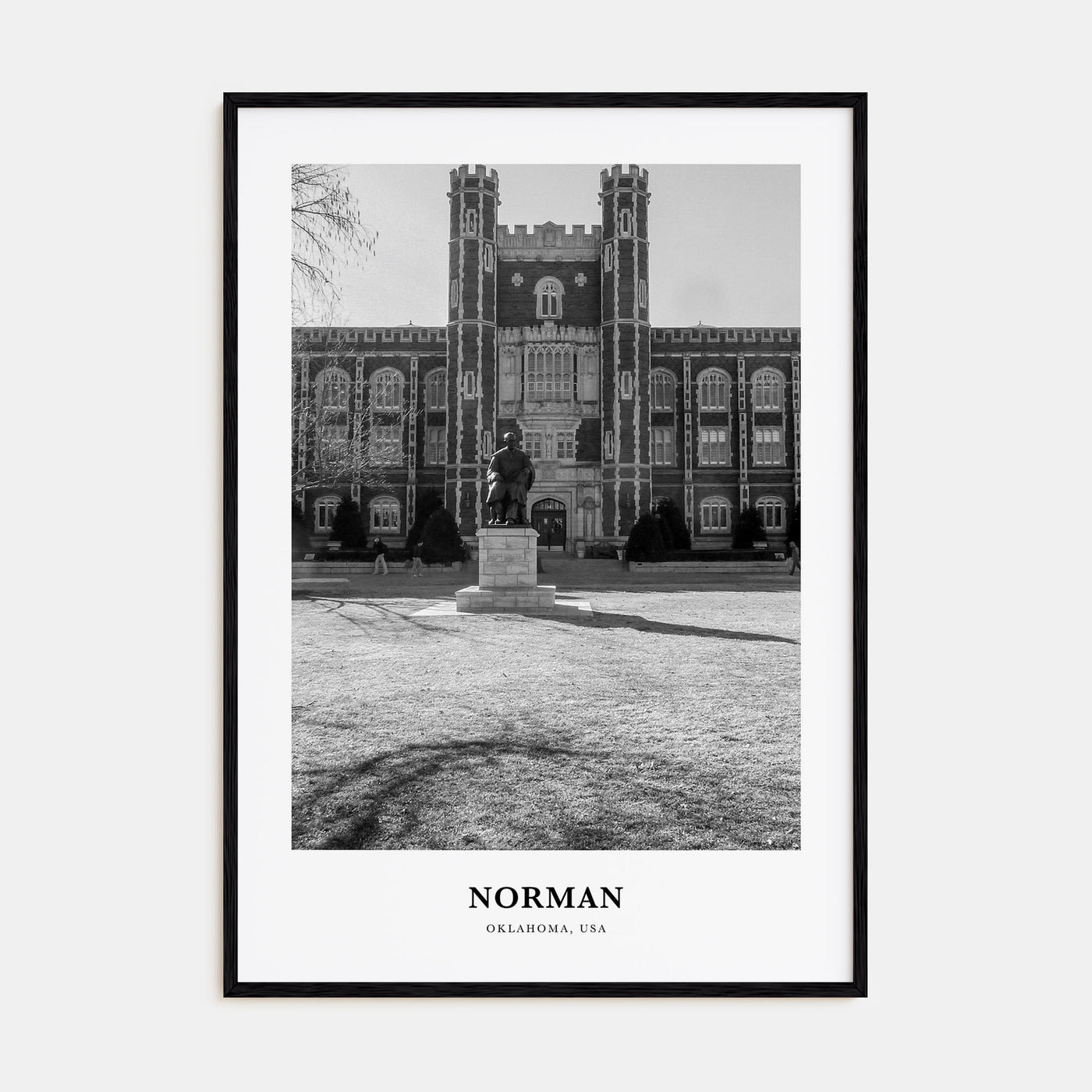 Norman Portrait B&W Poster