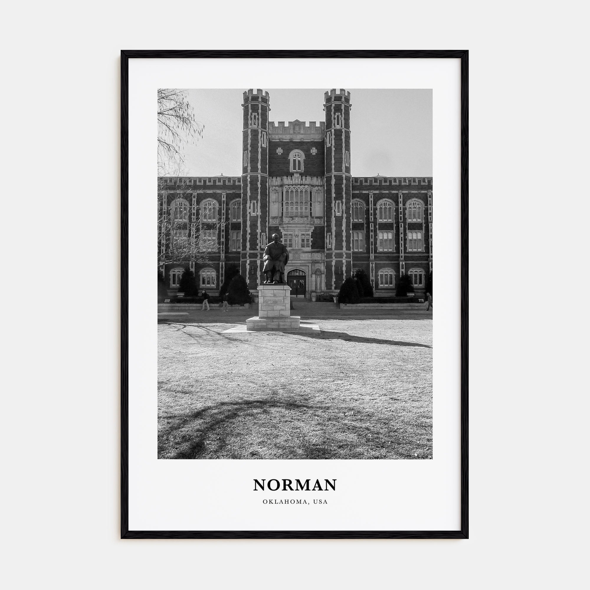 Norman Portrait B&W Poster