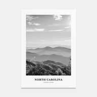 North Carolina Portrait B&W No 3 Poster