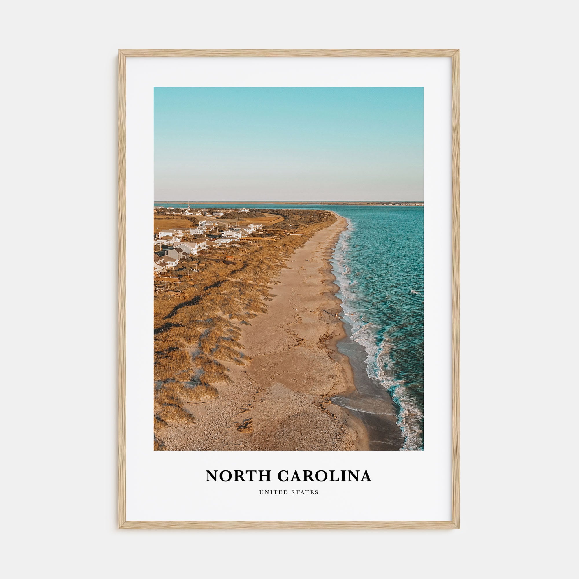 North Carolina Portrait Color No 2 Poster