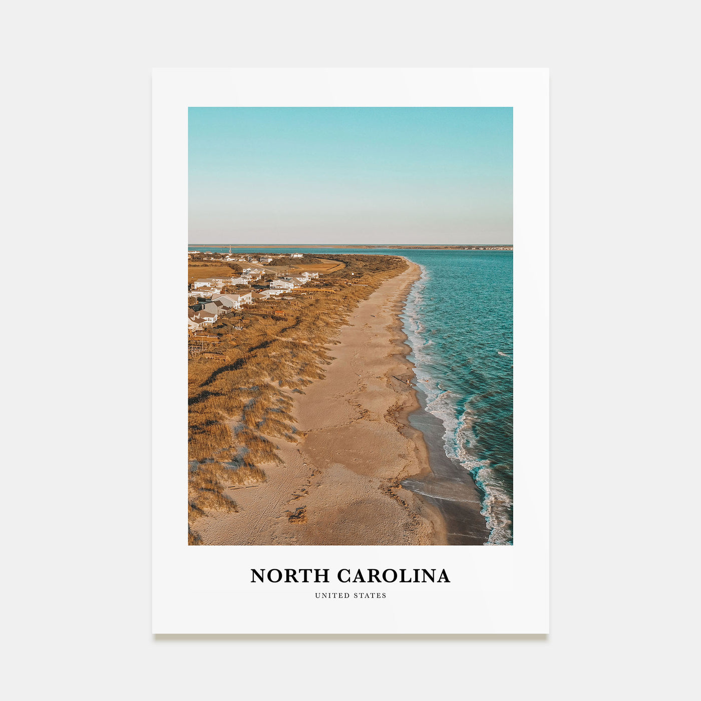 North Carolina Portrait Color No 2 Poster