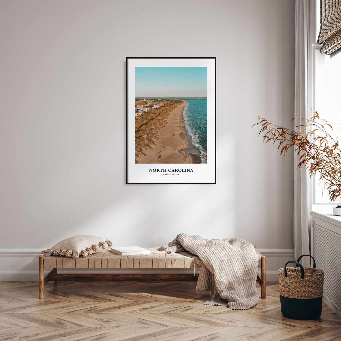 North Carolina Portrait Color No 2 Poster
