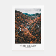 North Carolina Portrait Color No 3 Poster