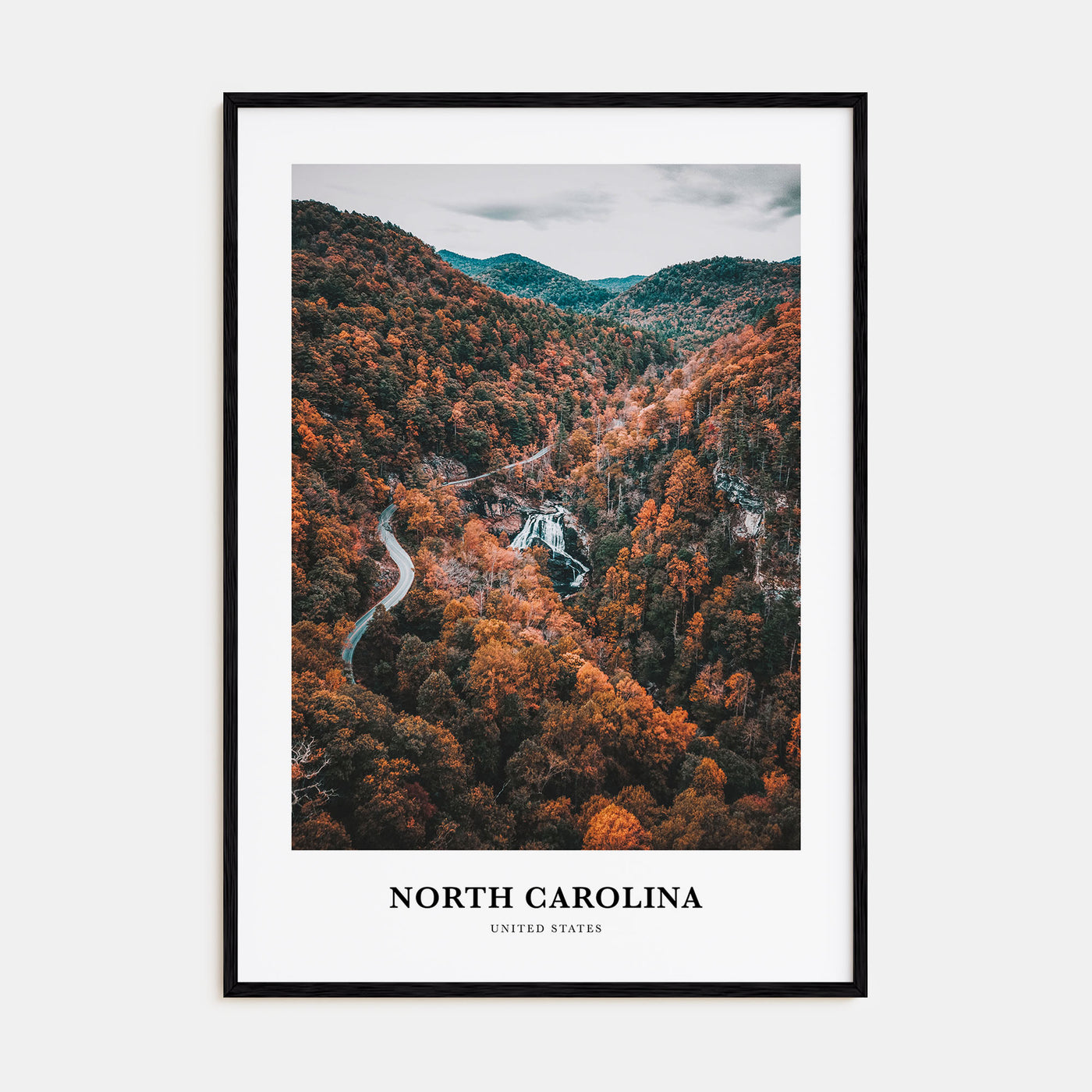 North Carolina Portrait Color No 3 Poster