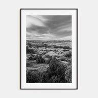 North Dakota Photo B&W Poster