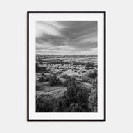 North Dakota Photo B&W Poster