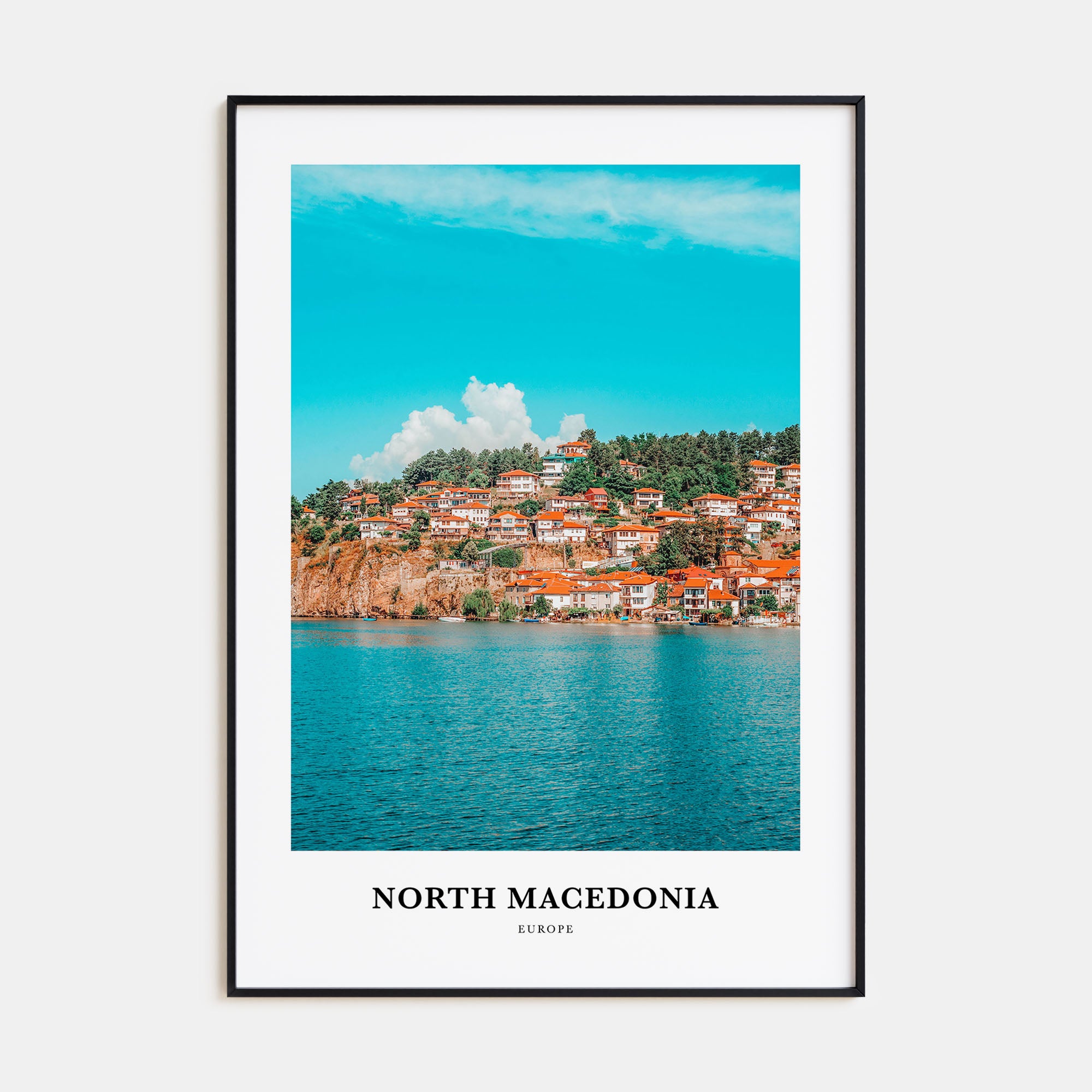 North Macedonia Portrait Color Poster