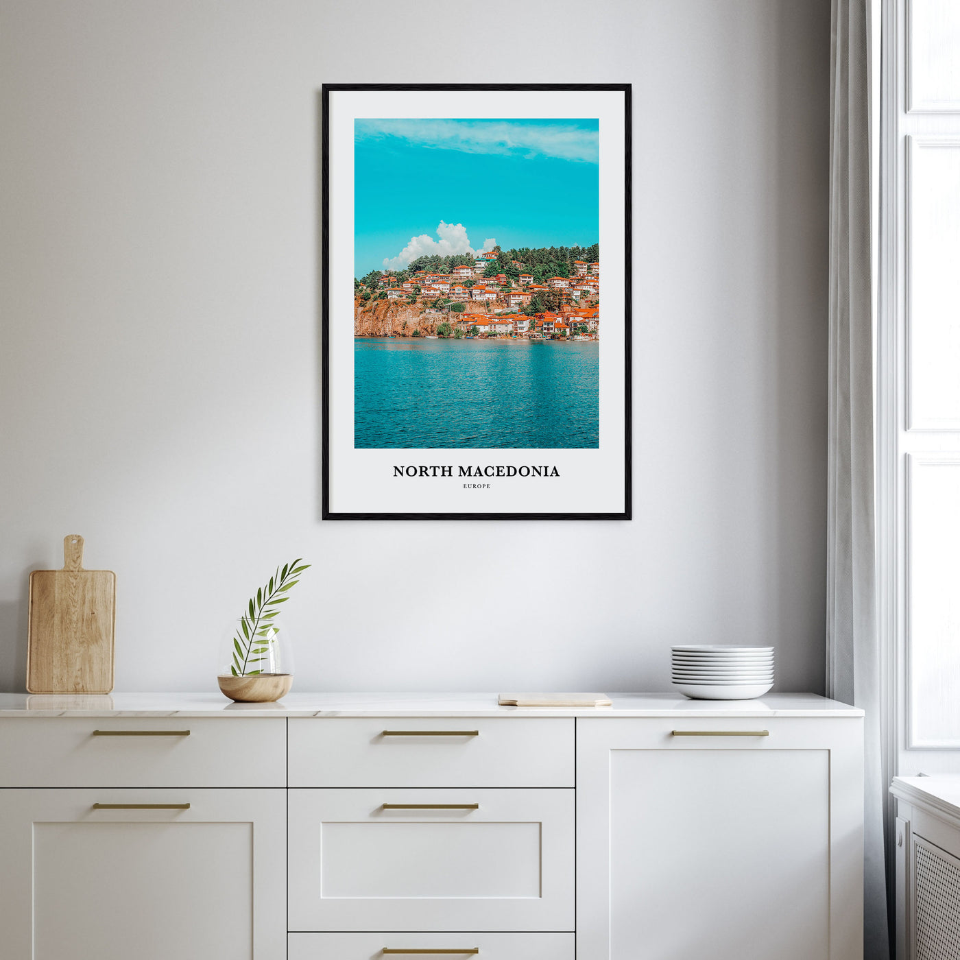 North Macedonia Portrait Color Poster