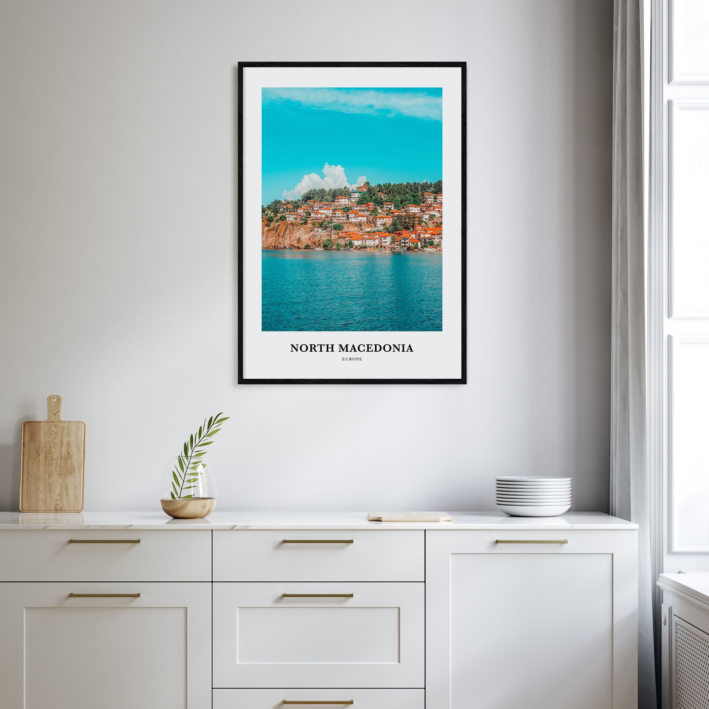 North Macedonia Portrait Color Poster