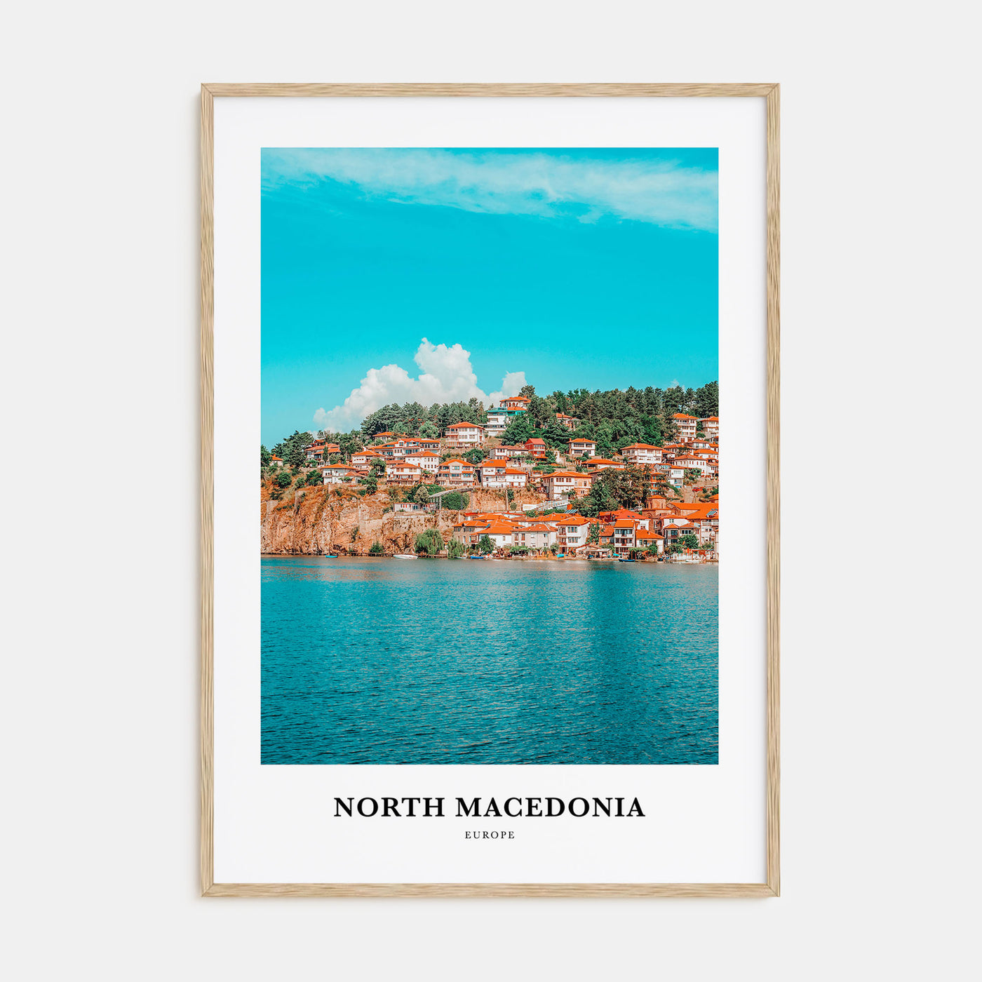North Macedonia Portrait Color Poster