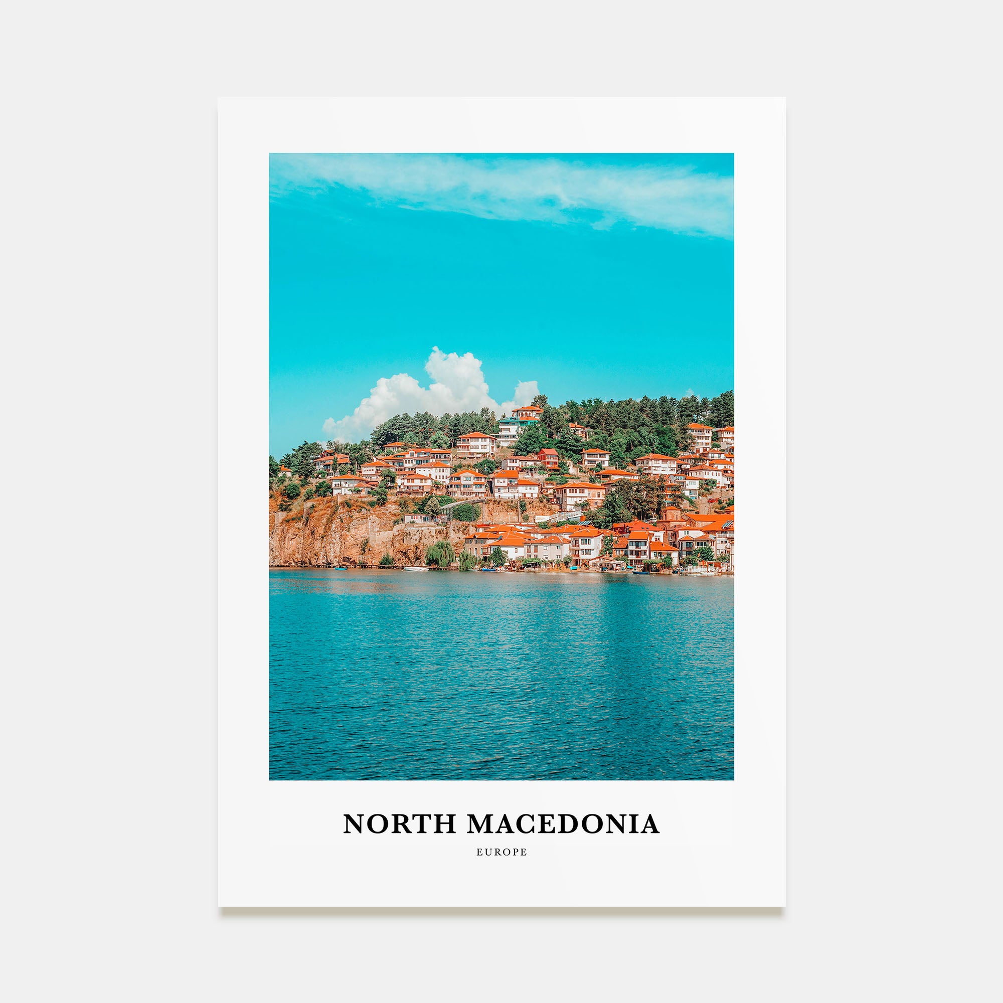 North Macedonia Portrait Color Poster