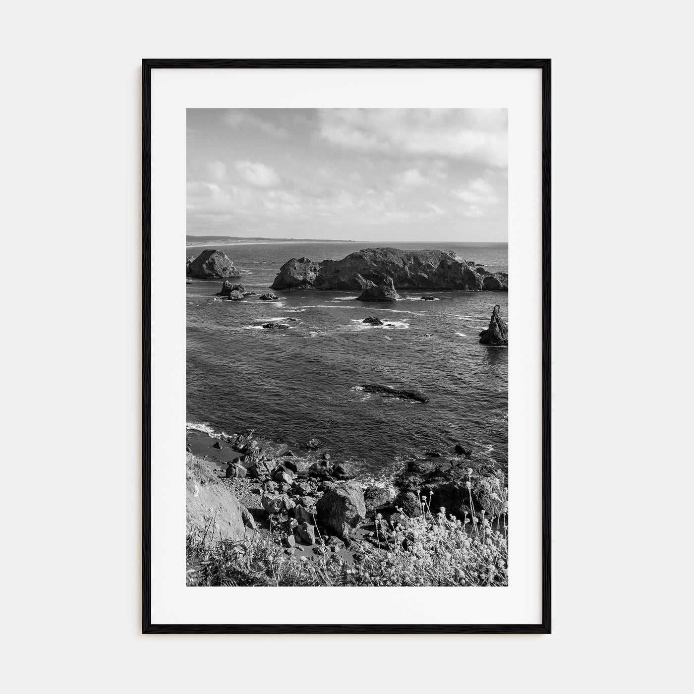 Northern California Photo B&W Poster
