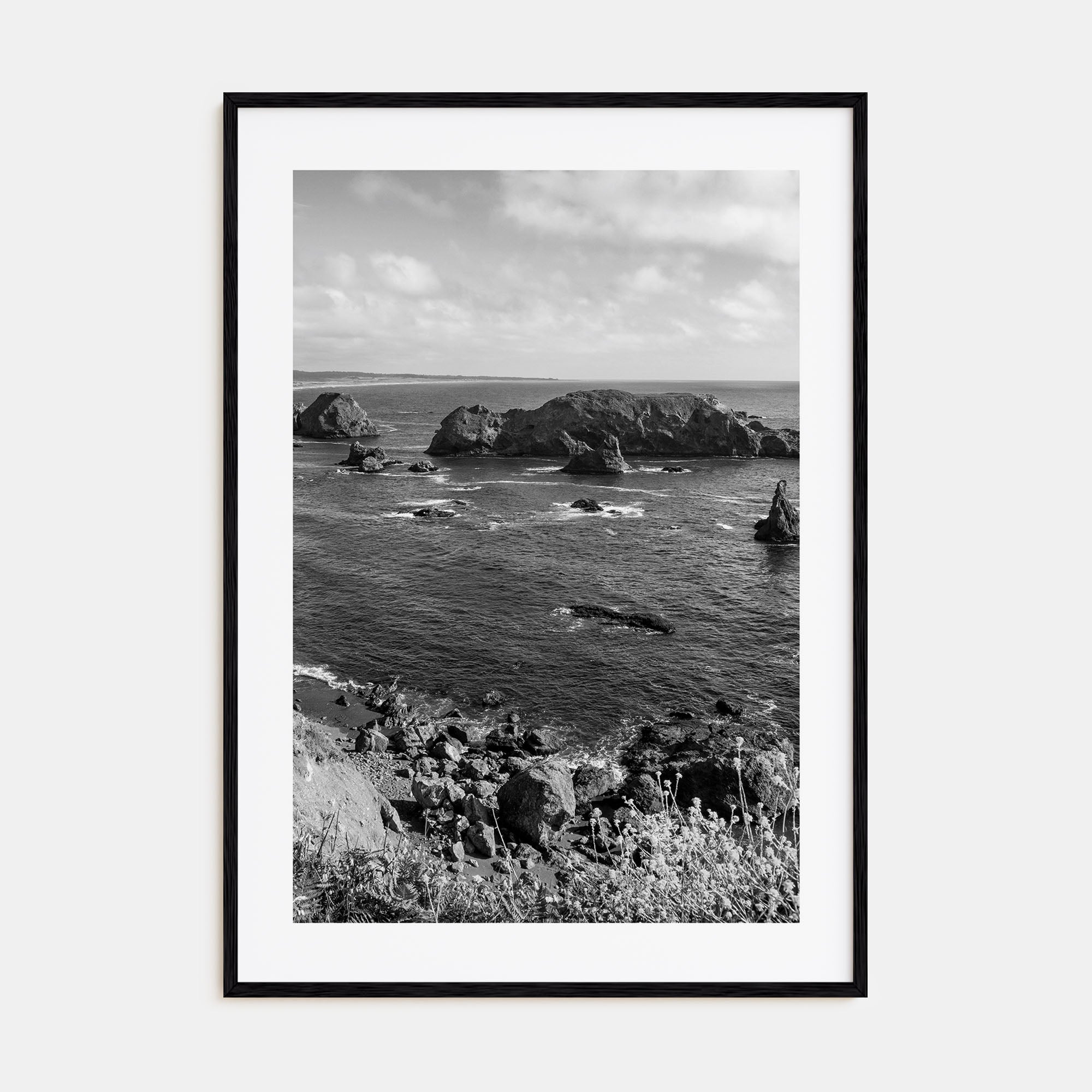 Northern California Photo B&W Poster