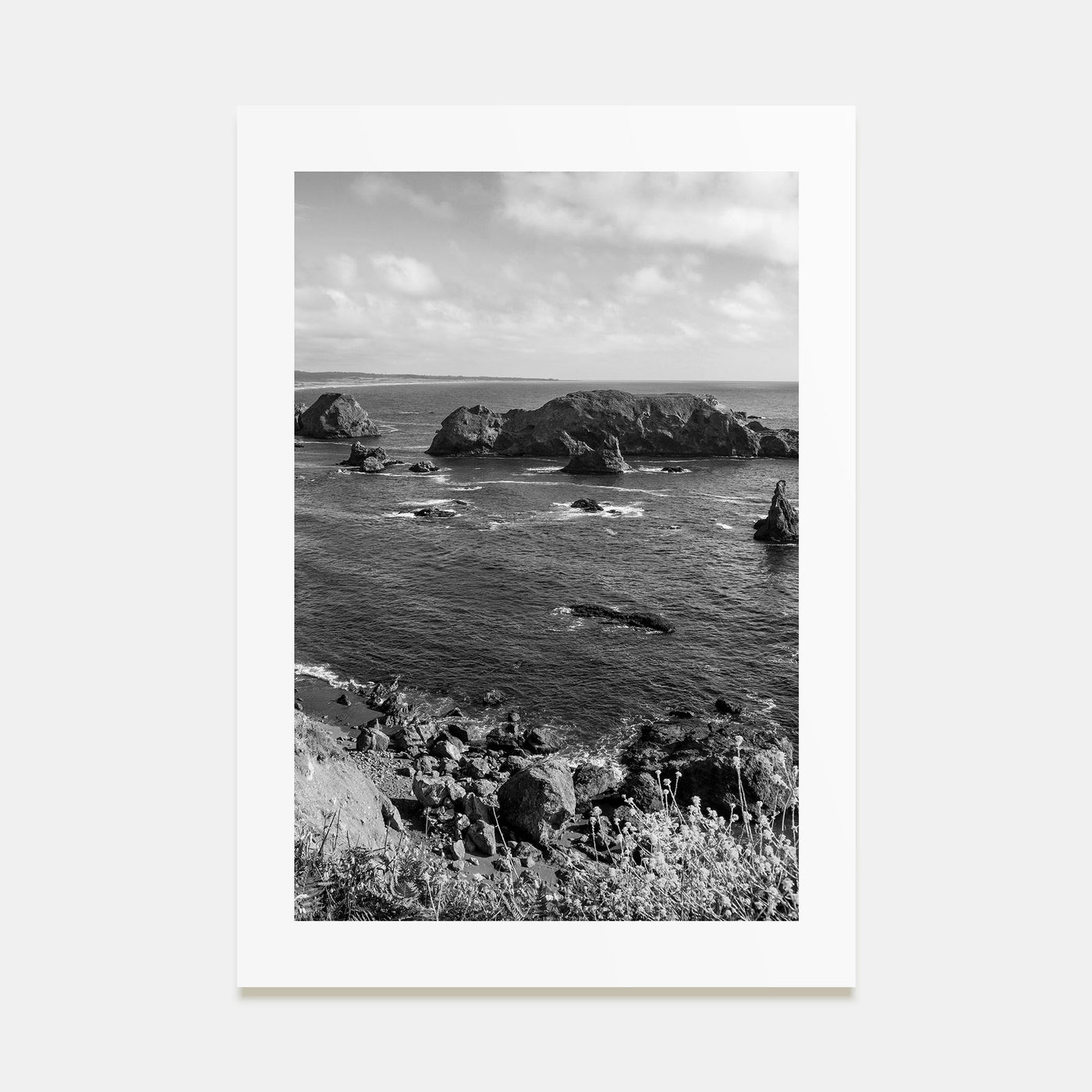 Northern California Photo B&W Poster