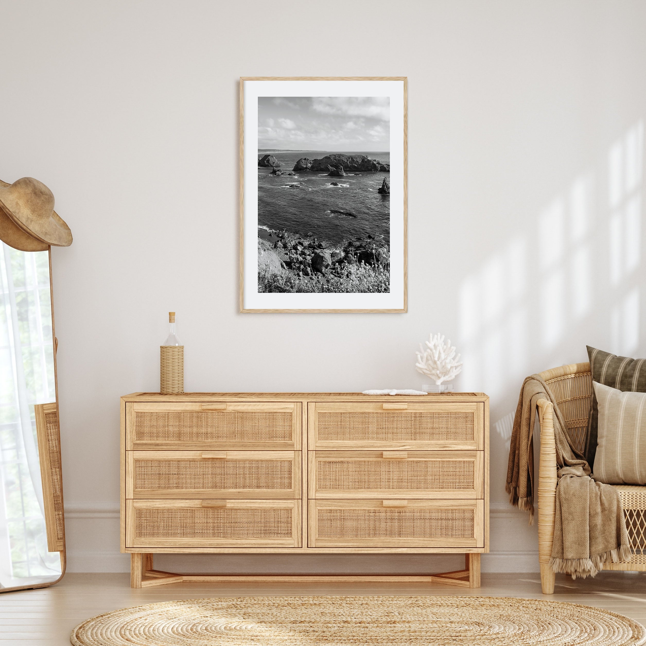 Northern California Photo B&W Poster