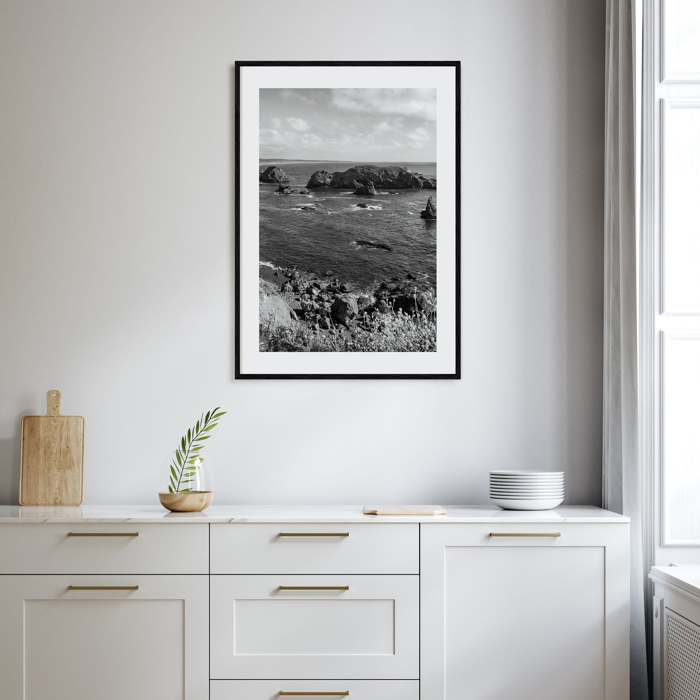 Northern California Photo B&W Poster