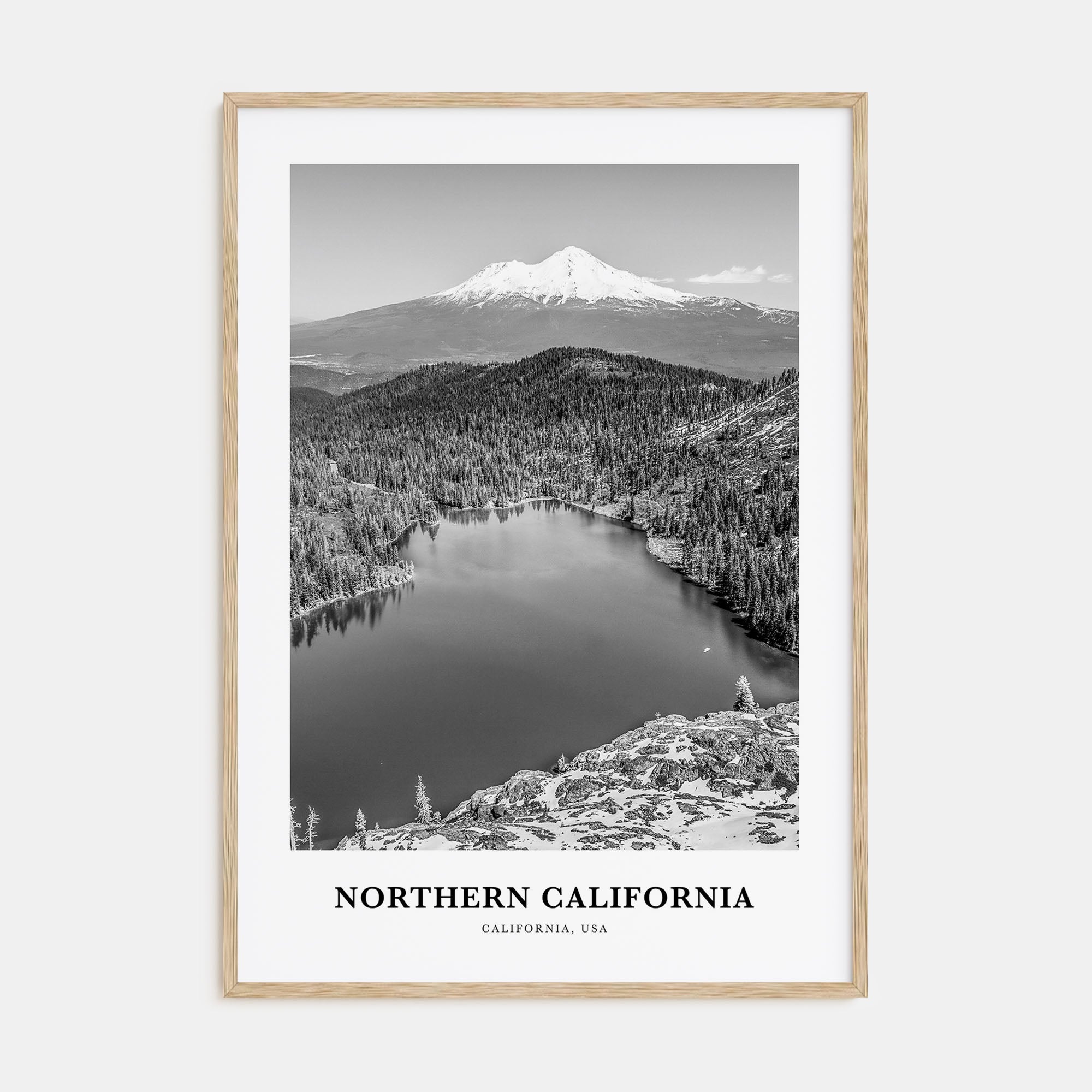 Northern California Portrait B&W Poster