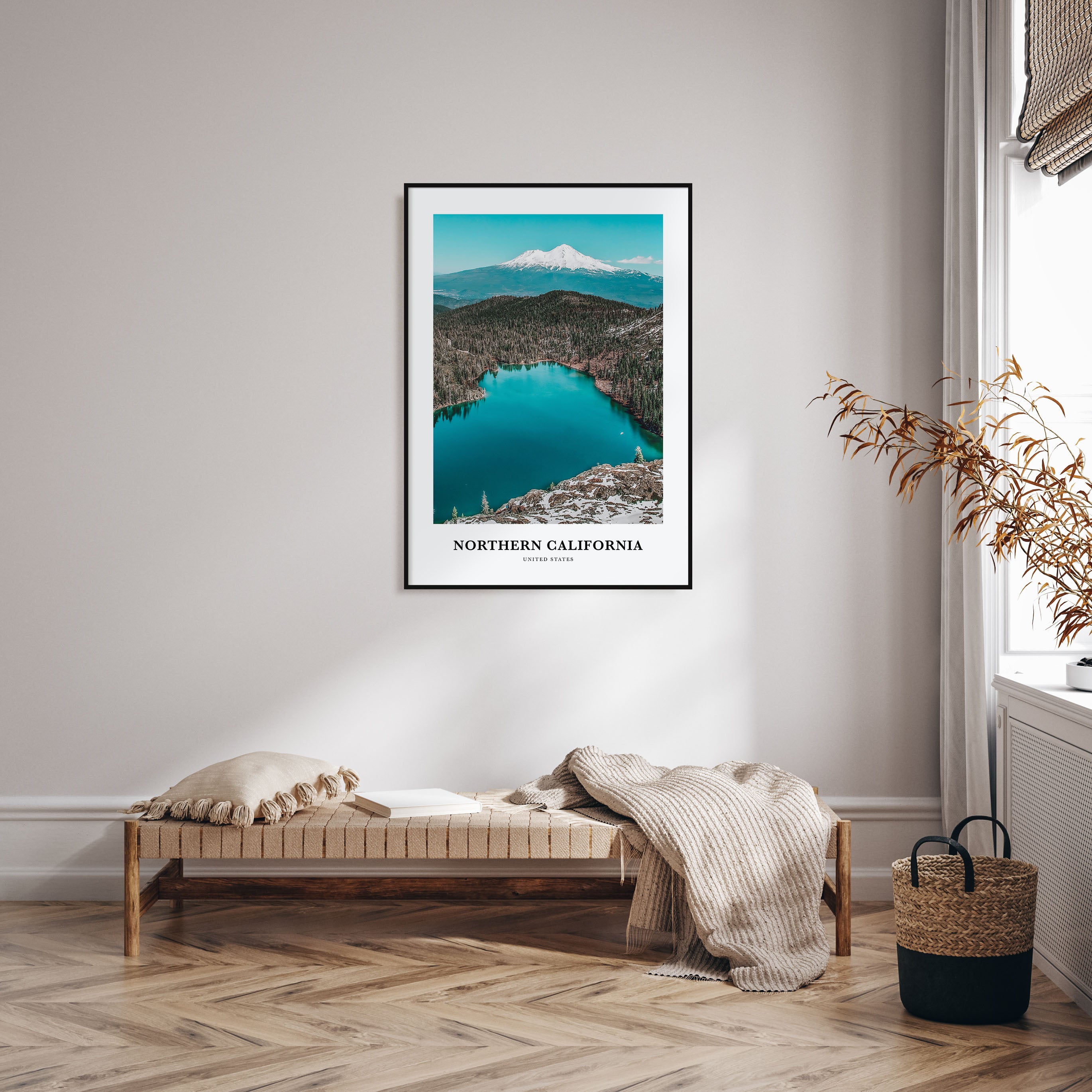 Northern California Portrait Color Poster
