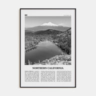 Northern California Travel B&W Poster