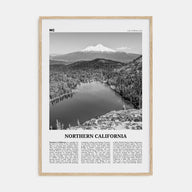 Northern California Travel B&W Poster