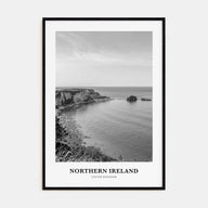 Northern Ireland Portrait B&W Poster
