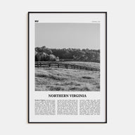 Northern Virginia Travel B&W Poster
